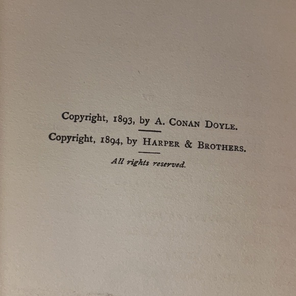 Memoirs of SHERLOCK HOLMES A. Conan Doyle 1903 Harper & Brothers Vintage EUC - Picture 9 of 15